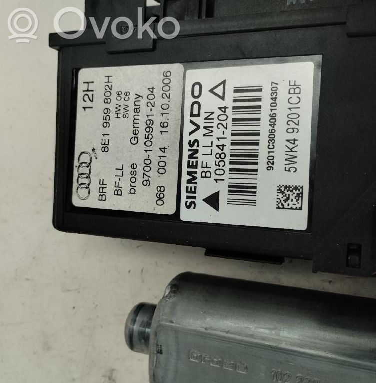 Audi A4 S4 B7 8E 8H Moteur de lève-vitre de porte avant 