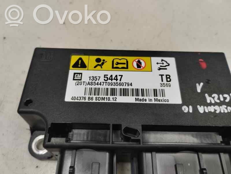 Unidad de control/módulo del Airbag   13575447