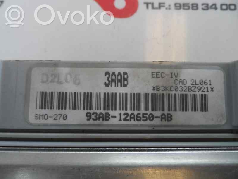 Unidad de control/módulo del motor   93AB12A650AB