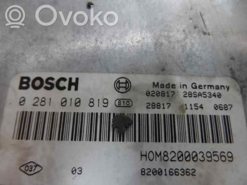 Moottorin ohjainlaite/moduuli   0281010819