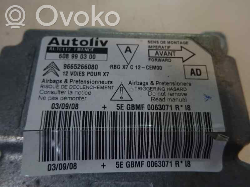 Citroen C5 Unitate/modul de comandă airbaguri 