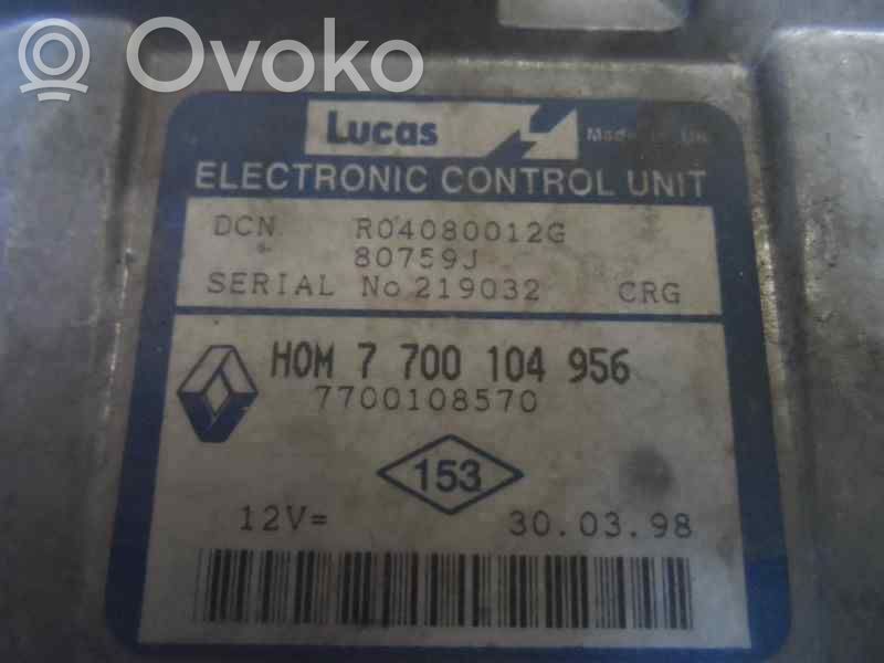 Unidad de control/módulo del motor   7700108570