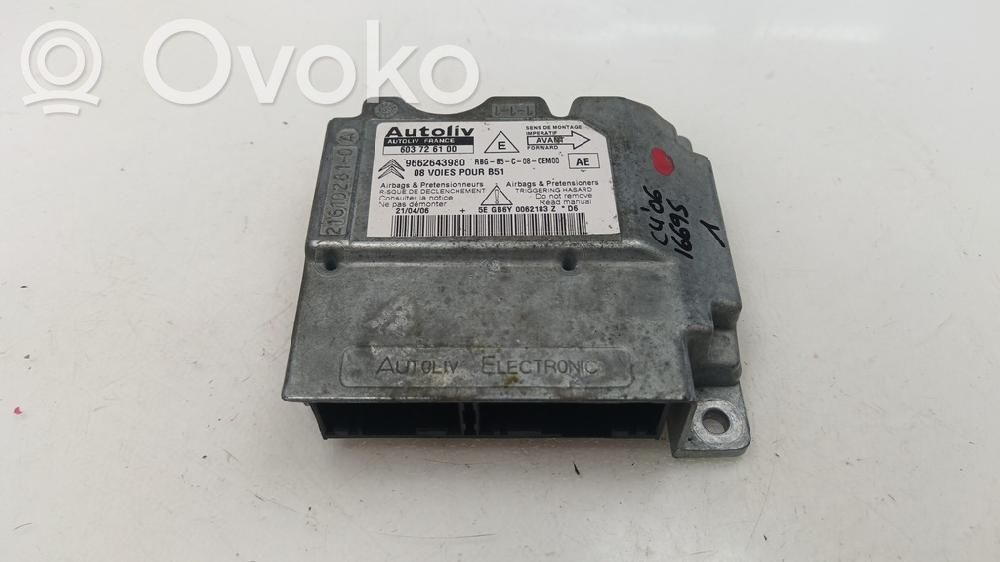 Unidad de control/módulo del Airbag   9662643980
