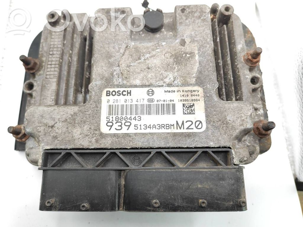 Engine control unit/module   0281013417,5134A3RBM,51800443