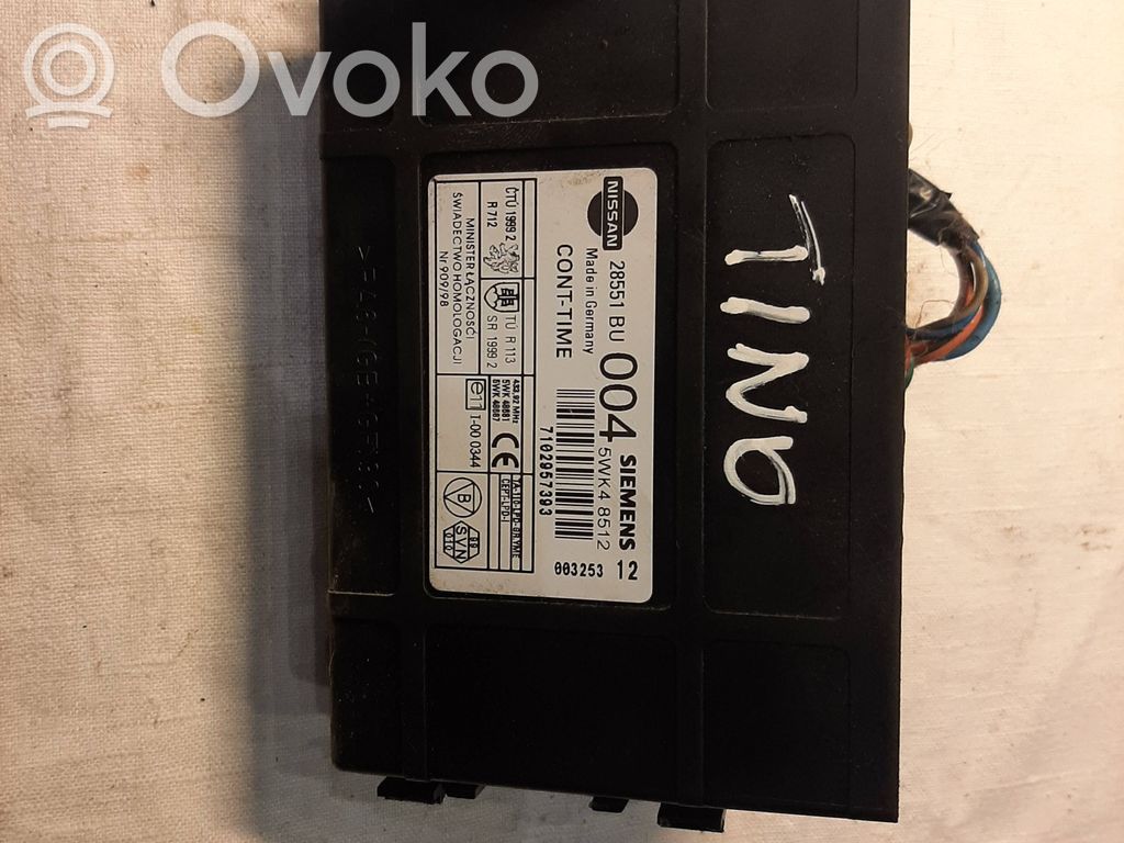 Nissan Almera Tino Moduł / Sterownik komfortu 