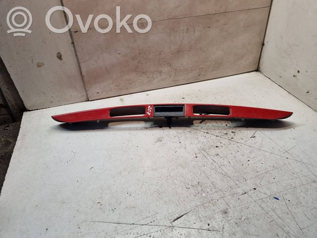 Peugeot 207 Trunk door license plate light bar 