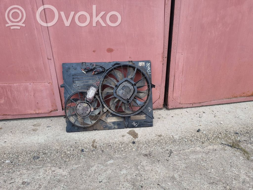 Volkswagen Touareg I Electric radiator cooling fan 