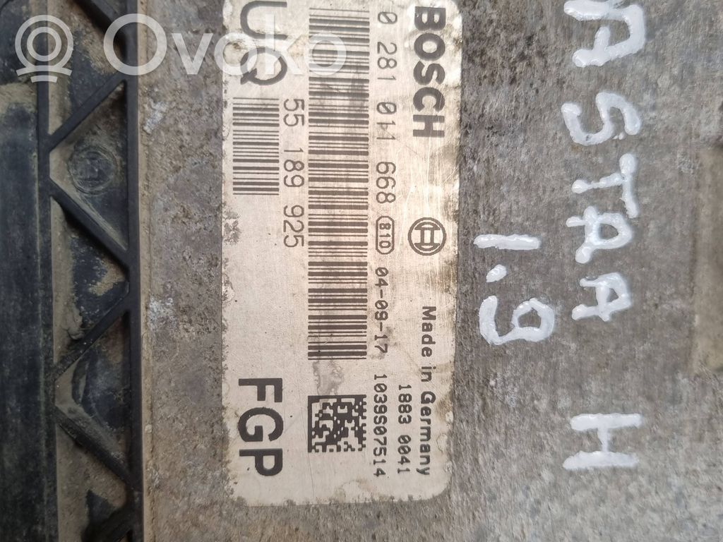 Opel Astra H Engine control unit/module 