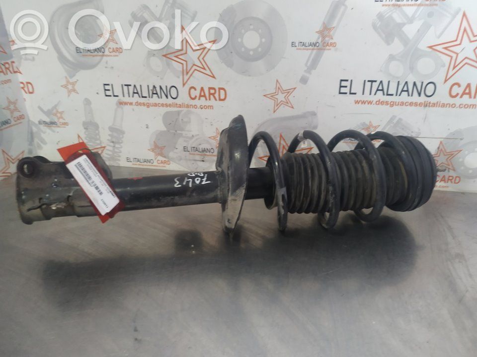 Front shock absorber with coil spring