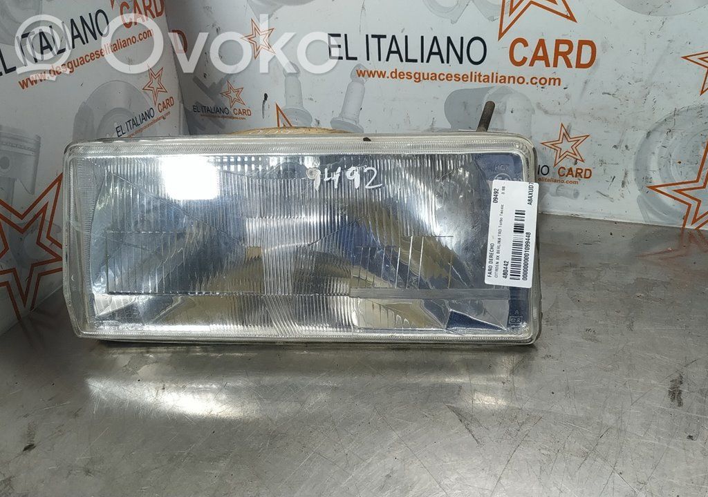 Citroen BX Headlight/headlamp 