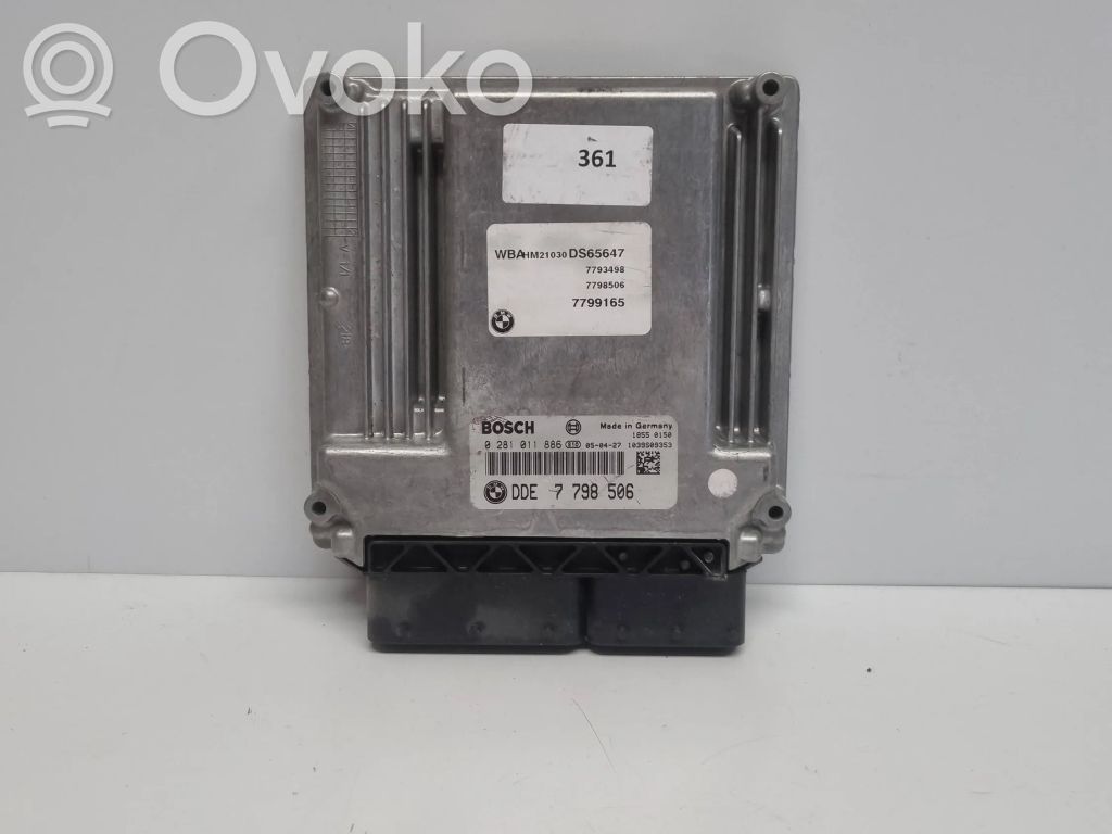 BMW 7 E65 E66 Engine control unit/module 