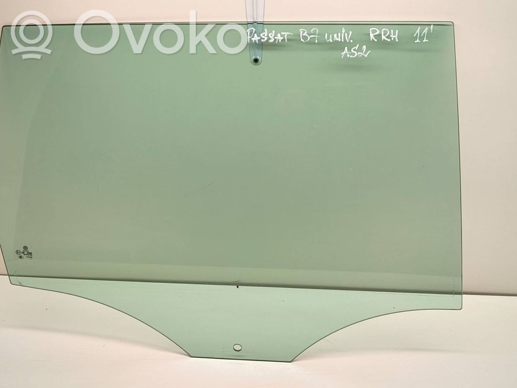 Volkswagen PASSAT B7 Takaoven ikkunalasi 