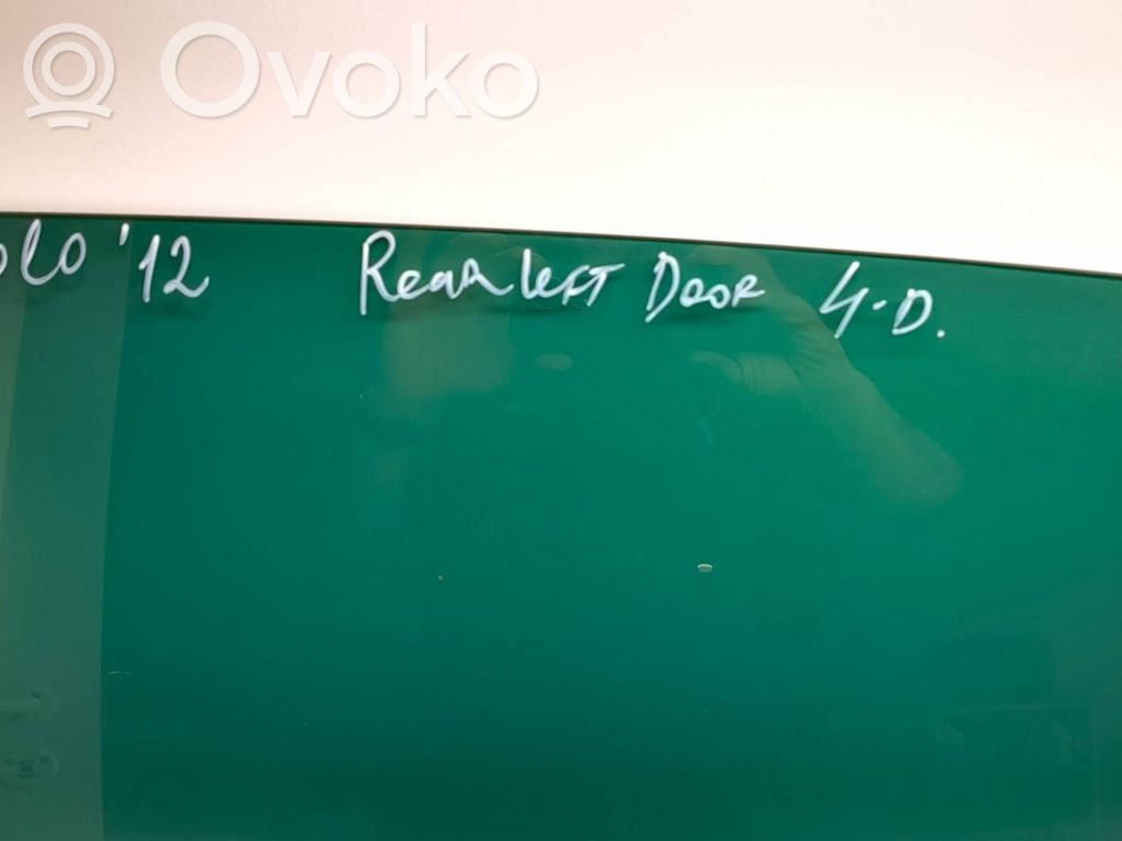 Volkswagen Polo V 6R Rear door window glass 