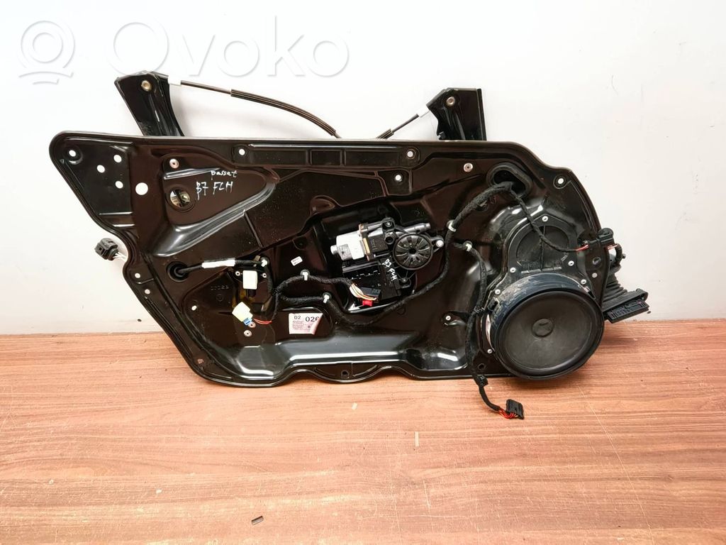 Volkswagen PASSAT B7 Mechanizm podnoszenia szyby przedniej bez silnika 