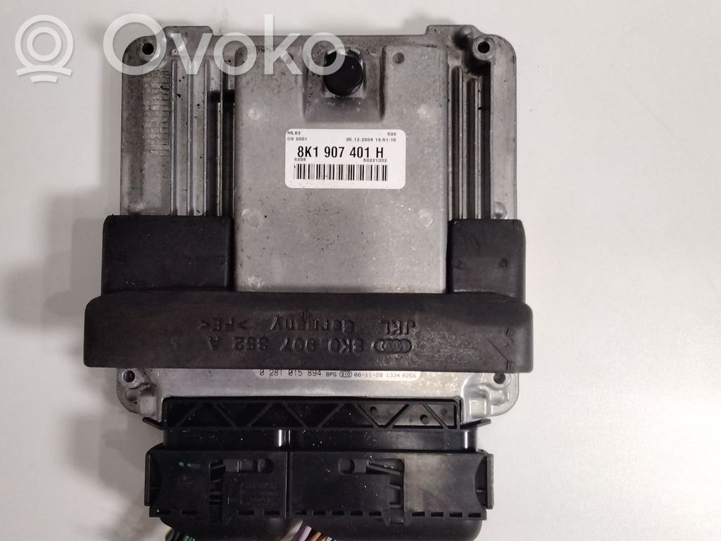 Unidad de control/módulo del motor   8K1907401H,8K1907401A