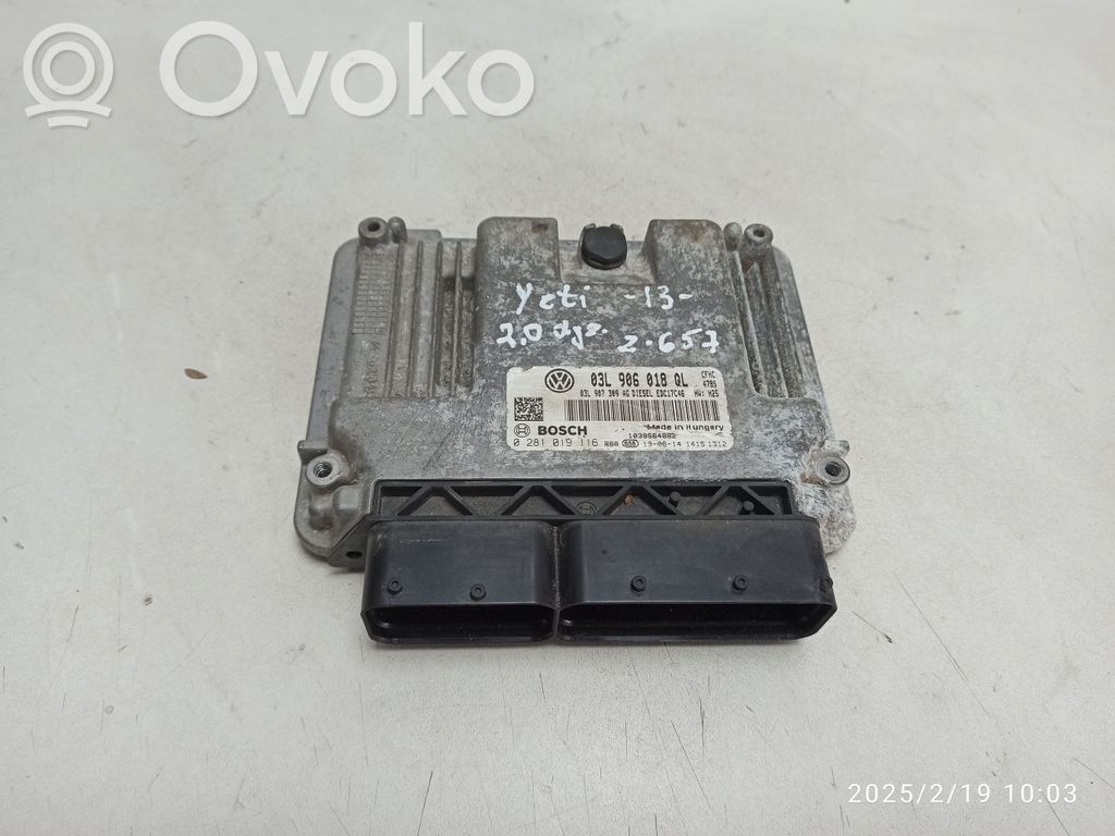 Skoda Yeti (5L) Engine control unit/module 