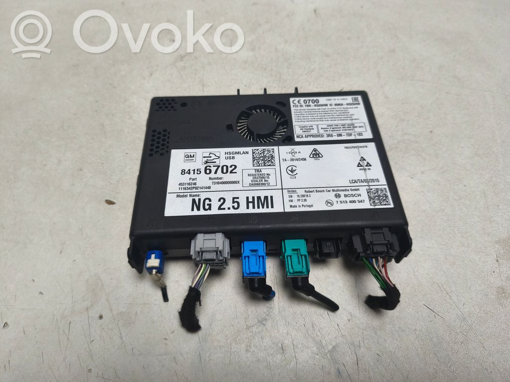 Opel Astra K GPS navigation control unit/module 