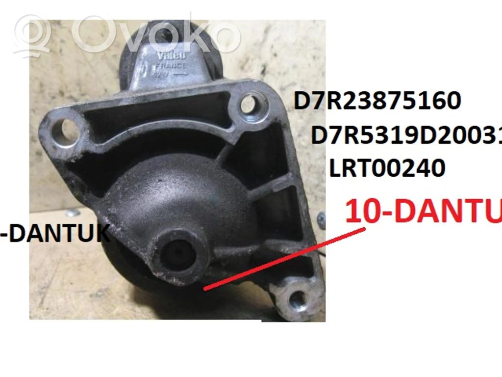 Motor de arranque   D7R23875160,D7R5319D20031,LRT00240