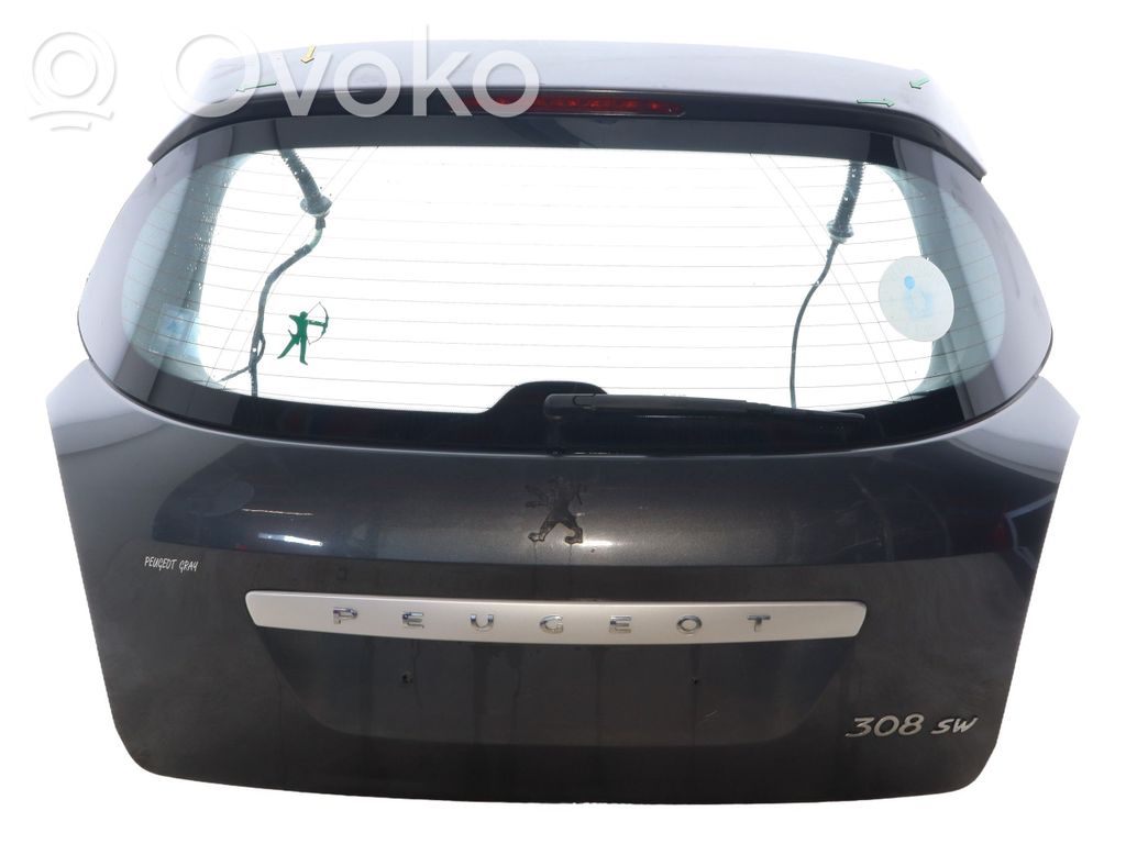 Peugeot 308 Aizmugurējais pārsegs (bagāžnieks) 