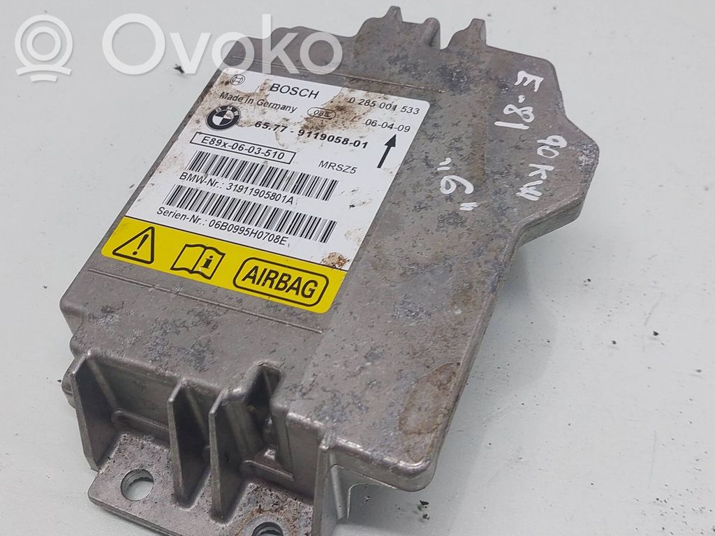 BMW 1 E81 E87 Airbag control unit/module 
