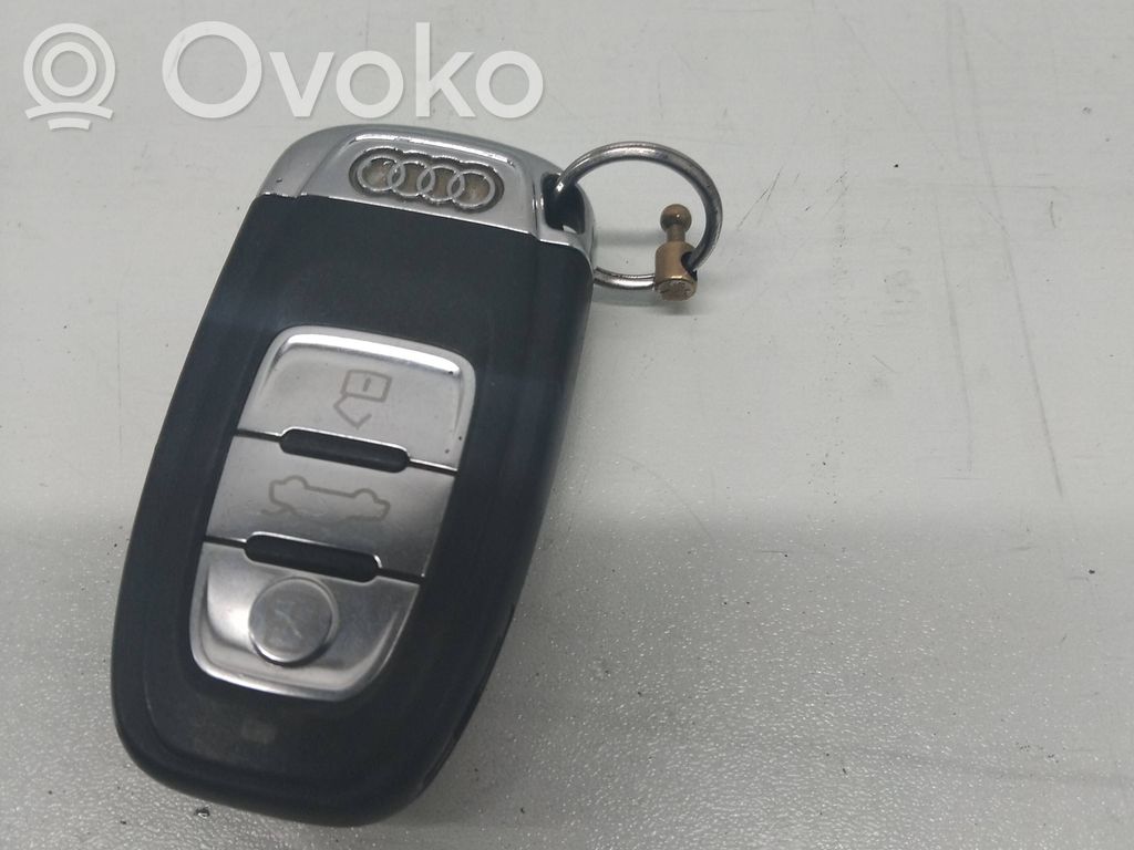 Audi A4 S4 B8 8K Ignition key/card 