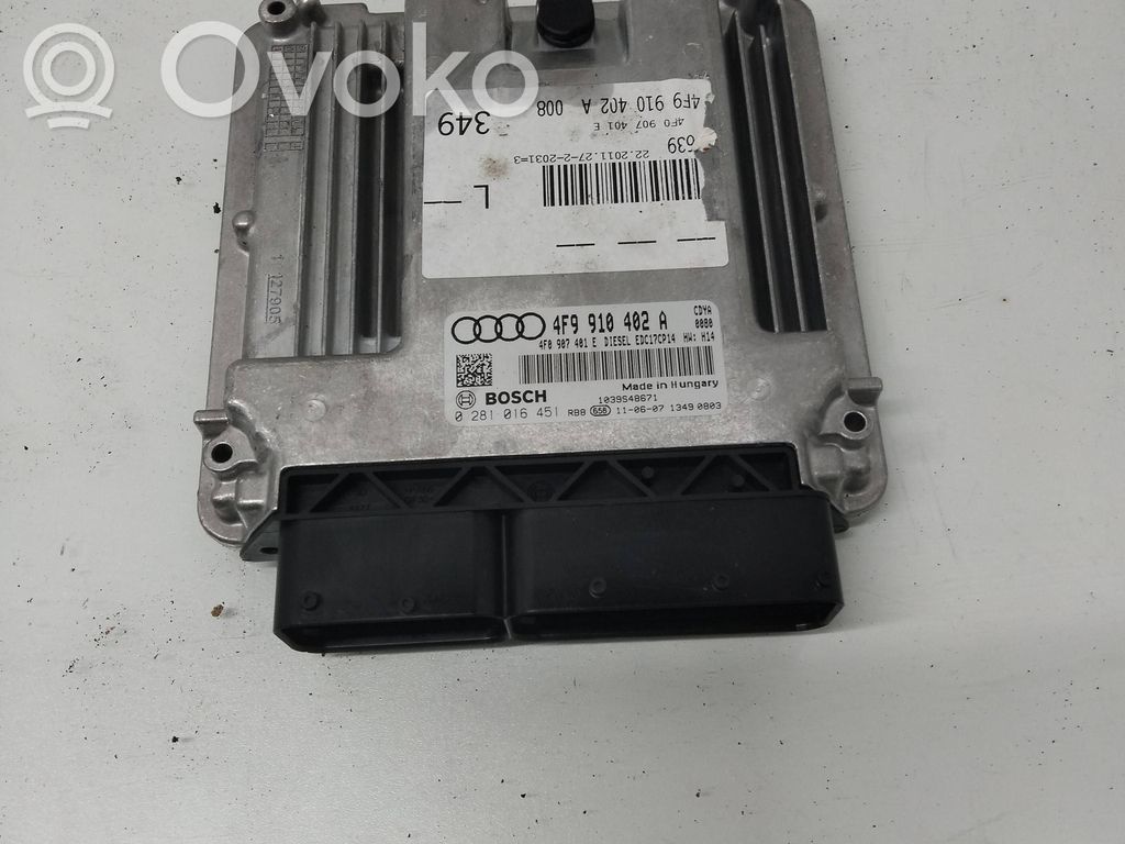 Audi A6 S6 C6 4F Engine control unit/module 