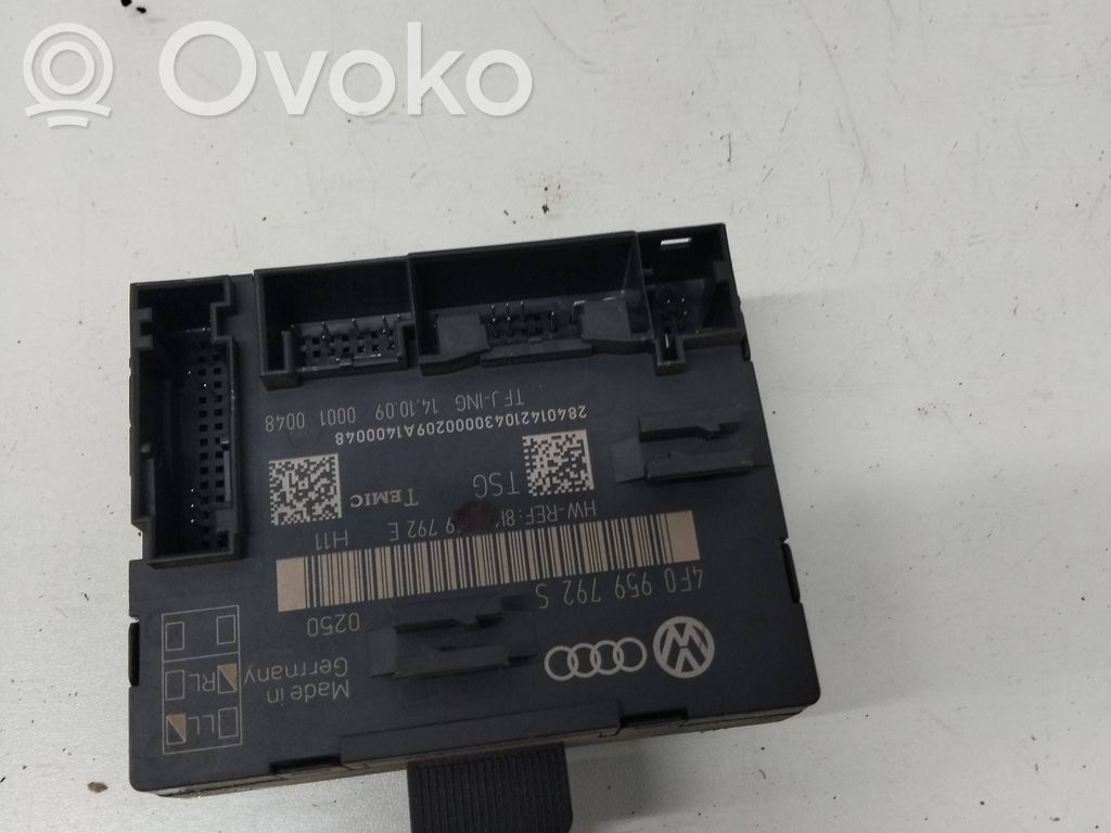 Audi A6 S6 C6 4F Door control unit/module 