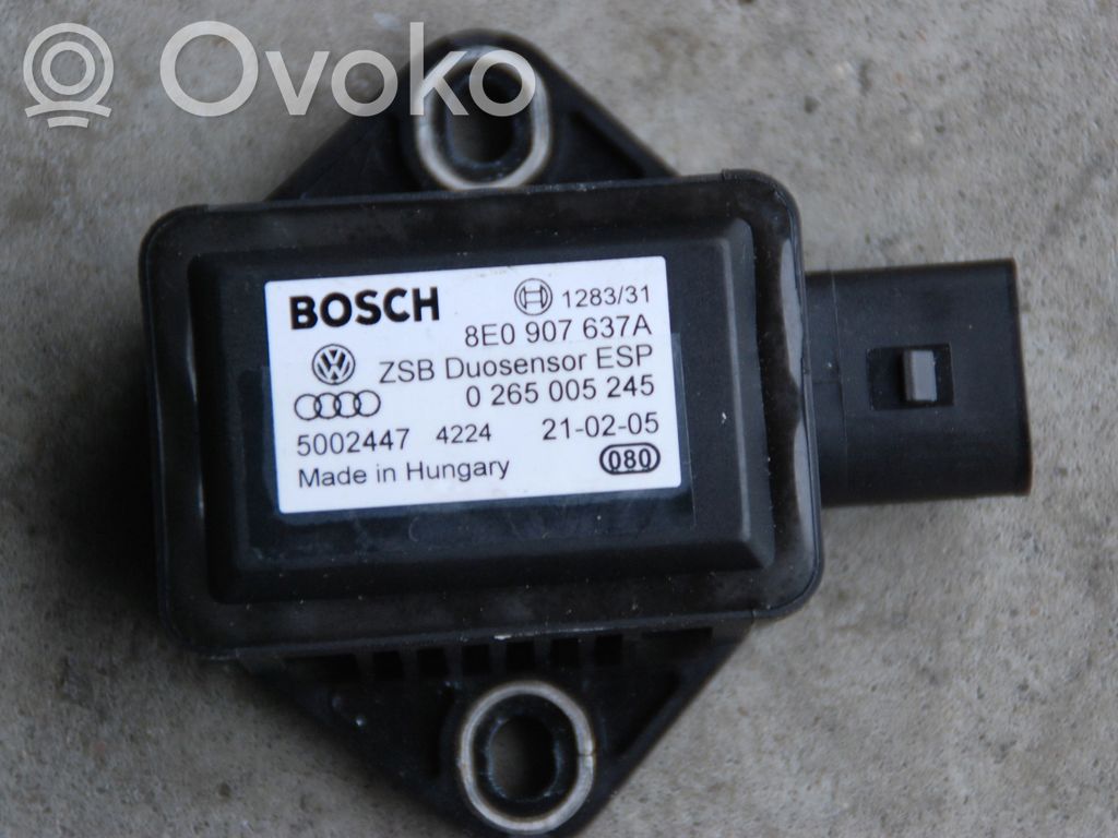 Audi A8 S8 D3 4E Sensor ESP de aceleración de frecuencia del intermitente 
