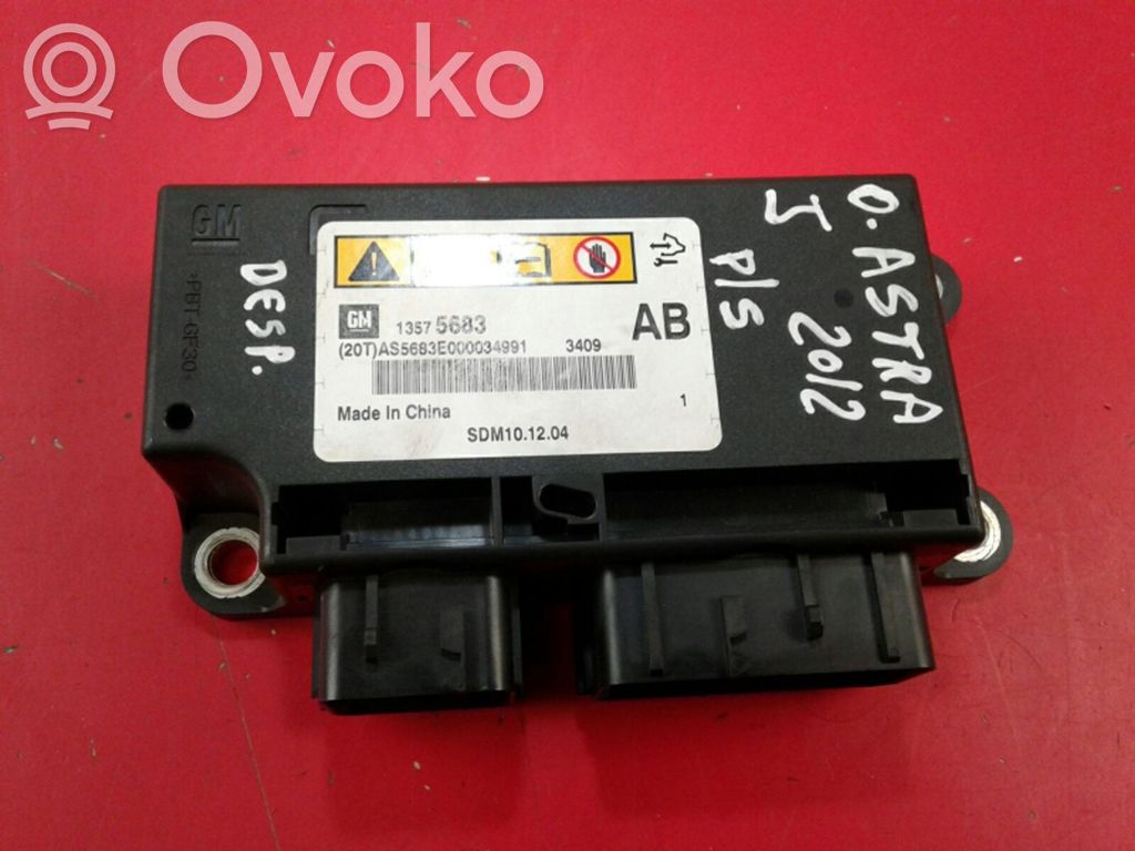 Airbag control unit/module   13575683,DISPARADA