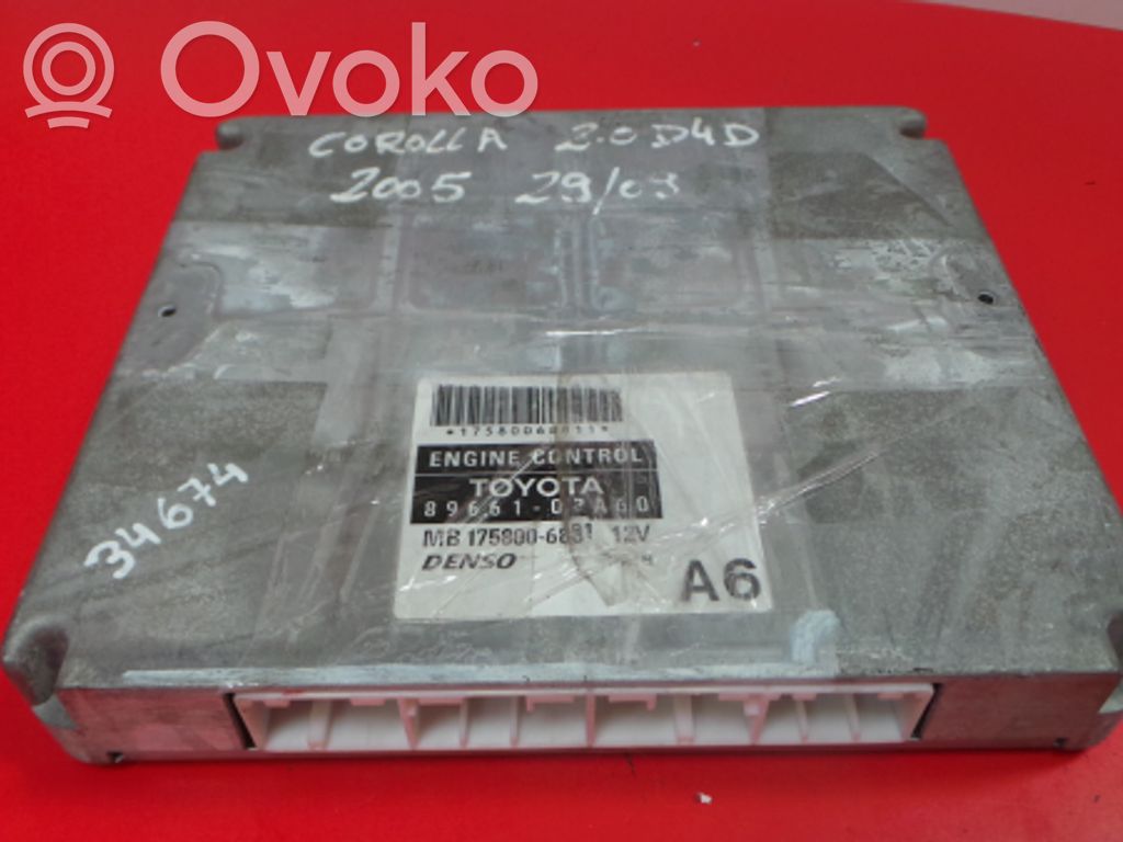 Engine control unit/module   89661,02A60,29,DENSO,MB1758006881