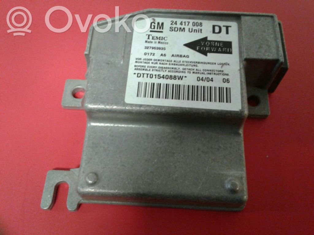 Opel Corsa C Sterownik / Moduł Airbag 