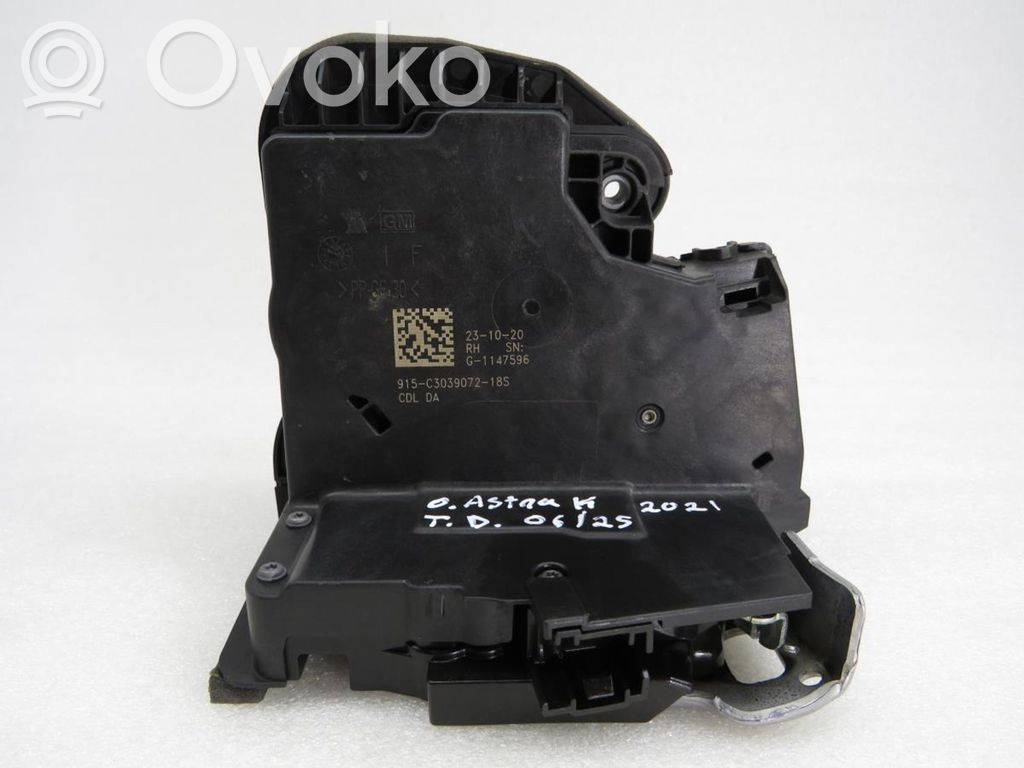 Opel Astra K Zamek drzwi tylnych 