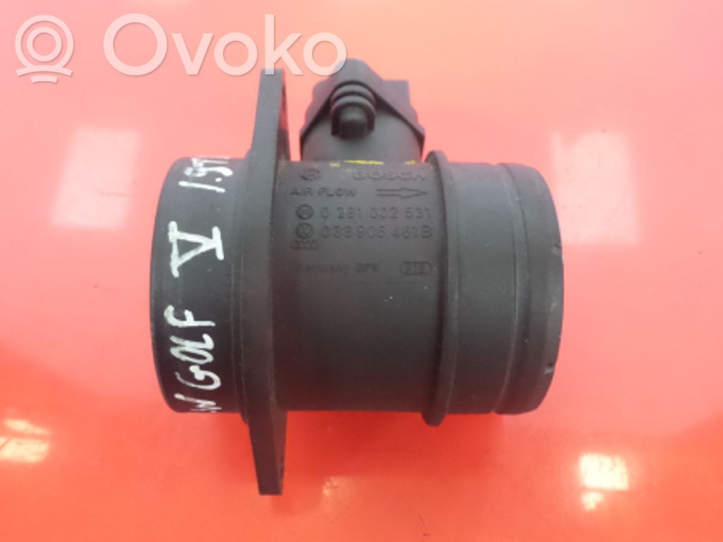 Volkswagen Golf V Mass air flow meter 