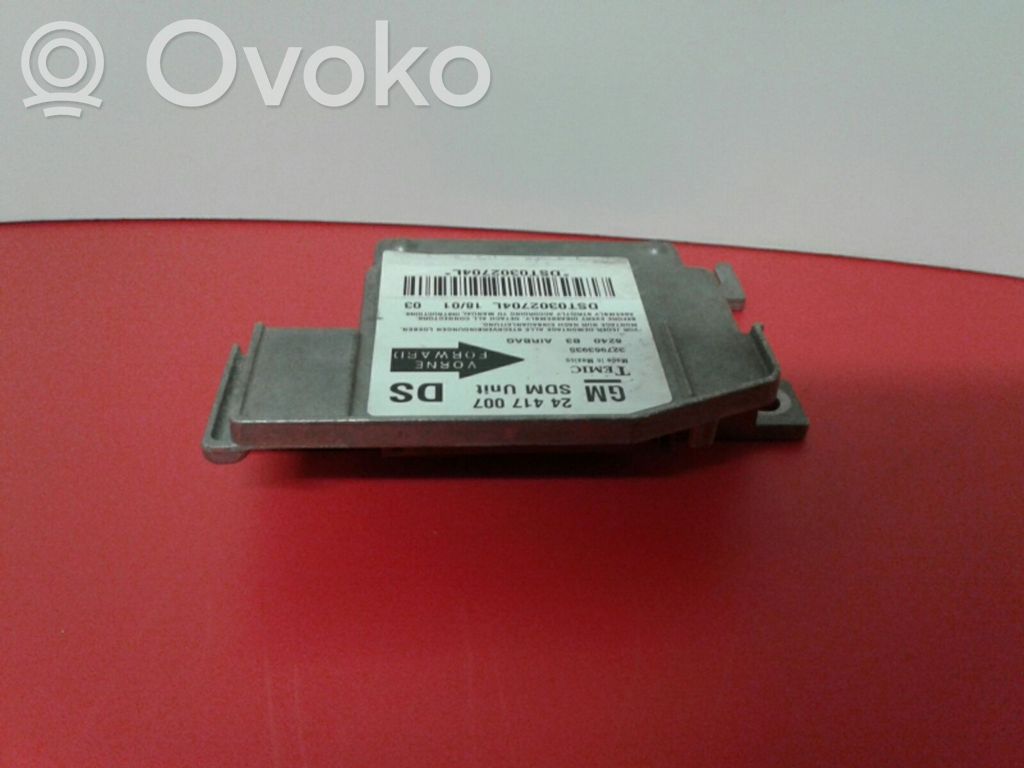 Opel Corsa C Oro pagalvių valdymo blokas 