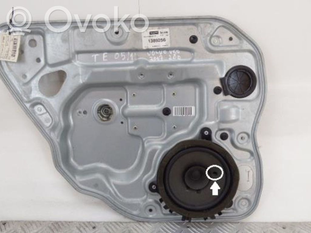 Volvo V50 Mechanizm podnoszenia szyby tylnej bez silnika 