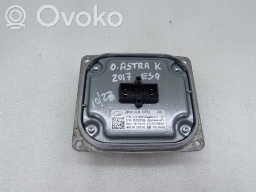 Opel Astra K Module de ballast de phare Xenon 