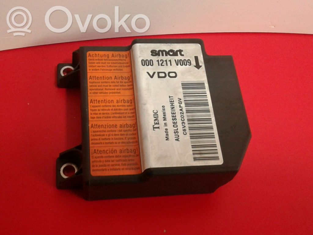 Smart ForFour I Turvatyynyn ohjainlaite/moduuli 