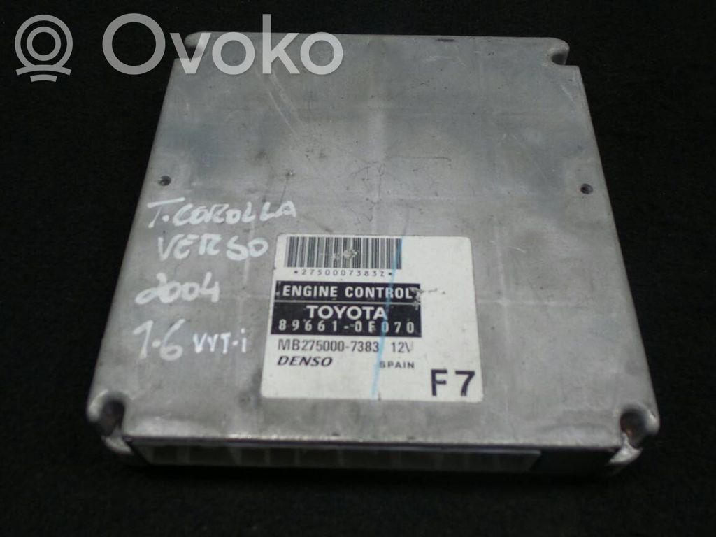 Unidad de control/módulo del motor   3ZZFE,39385
