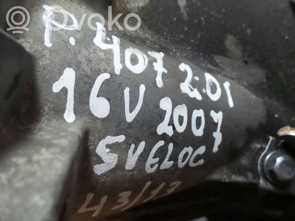 Peugeot 407 Manual 5 speed gearbox 