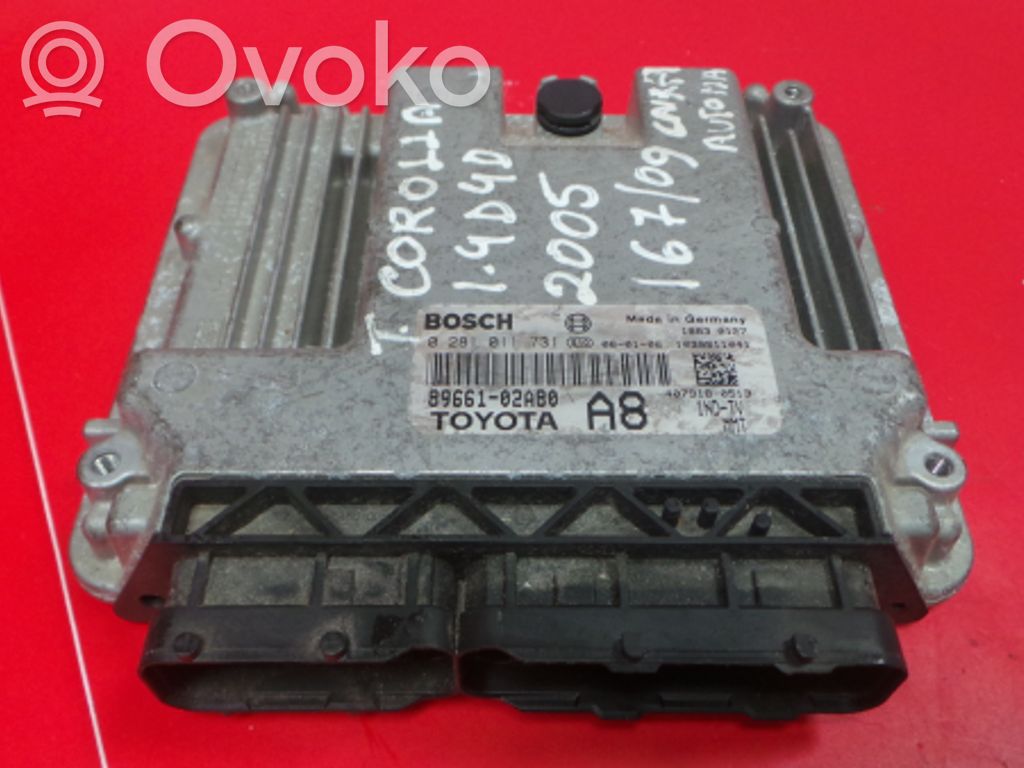 Toyota Corolla Verso E121 Engine control unit/module 