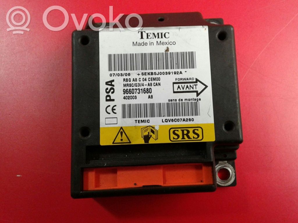 Citroen C3 Airbag control unit/module 