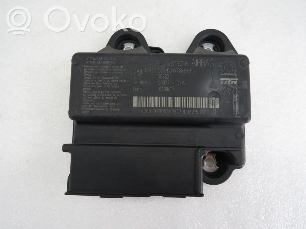 Fiat Tipo Turvatyynyn ohjainlaite/moduuli 