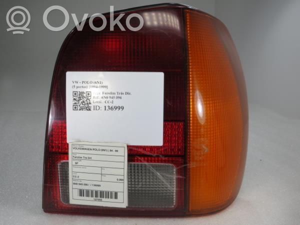Volkswagen Polo III 6N 6N2 6NF Luz trasera/de freno 
