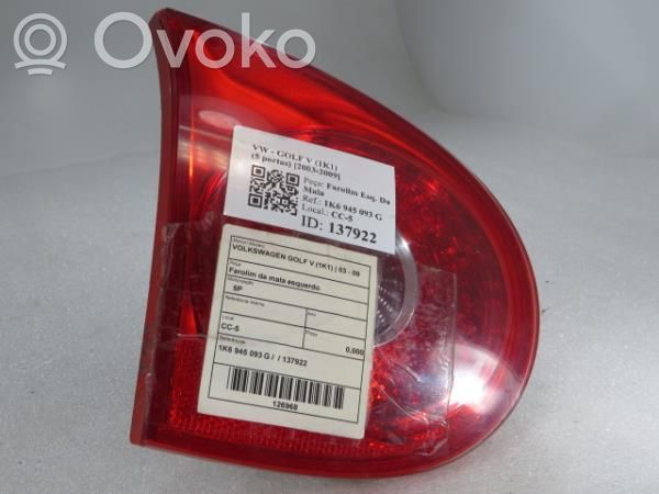 Volkswagen Golf V Tailgate rear/tail lights 