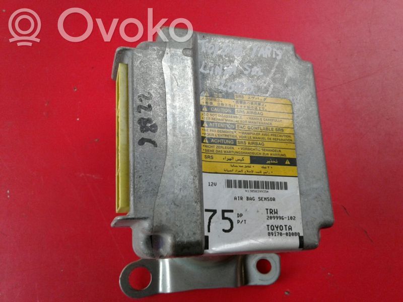 Toyota Yaris Module de contrôle airbag 