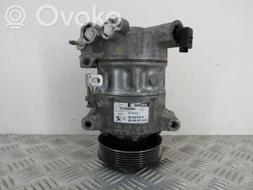 Peugeot 308 Air conditioning (A/C) compressor (pump) 