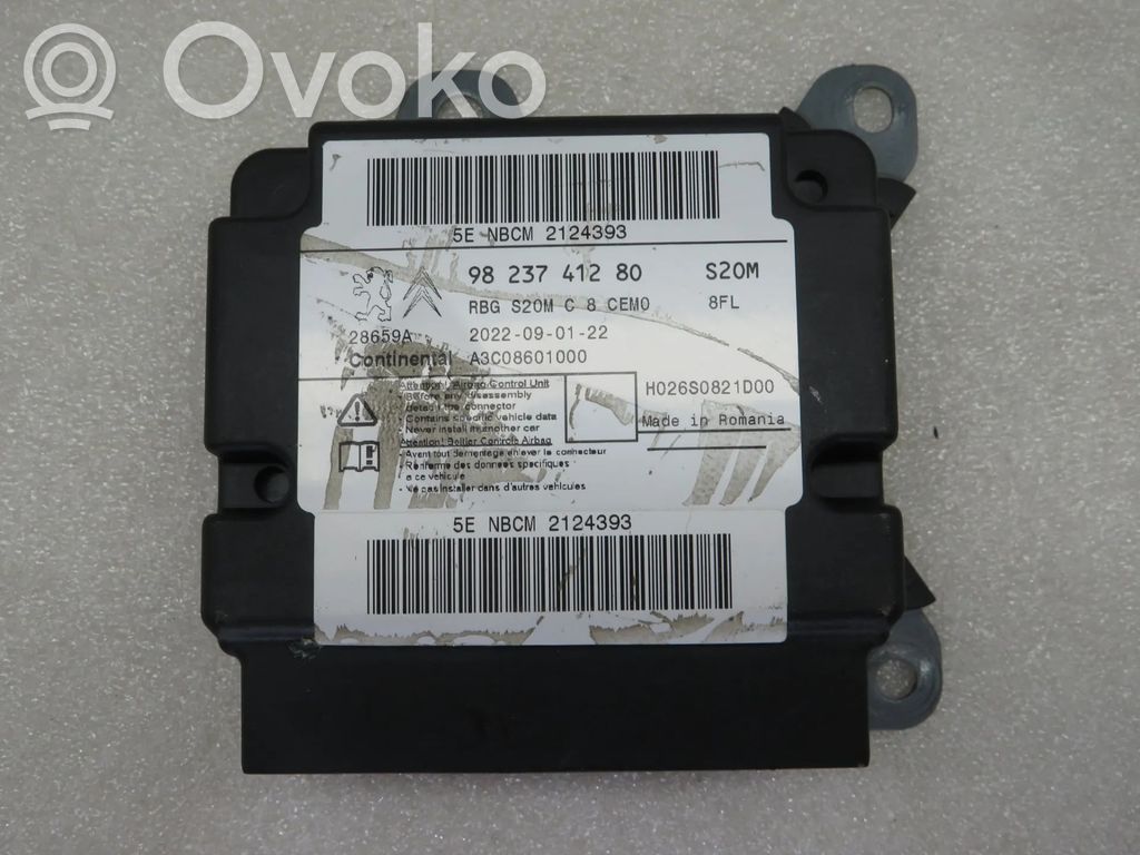 Unidad de control/módulo del Airbag   1678108180,5ENBCM2124393,9823741280,A3C08601000,H026S0821D00