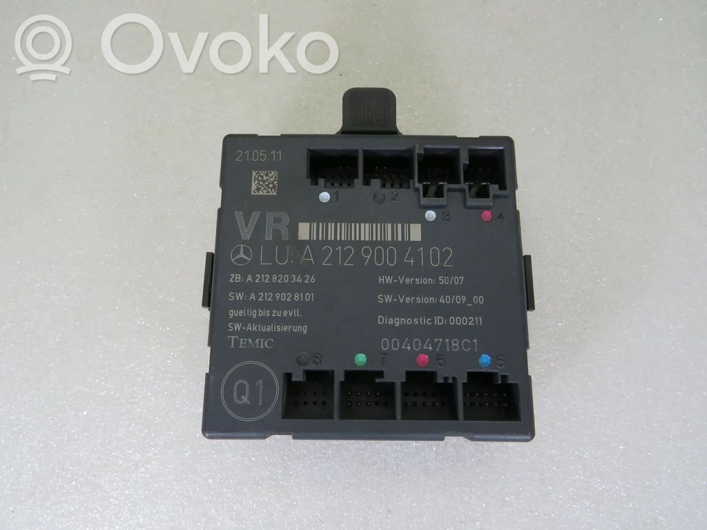 Unité de commande module de porte   A2129004102,A2128203426,A2129028101