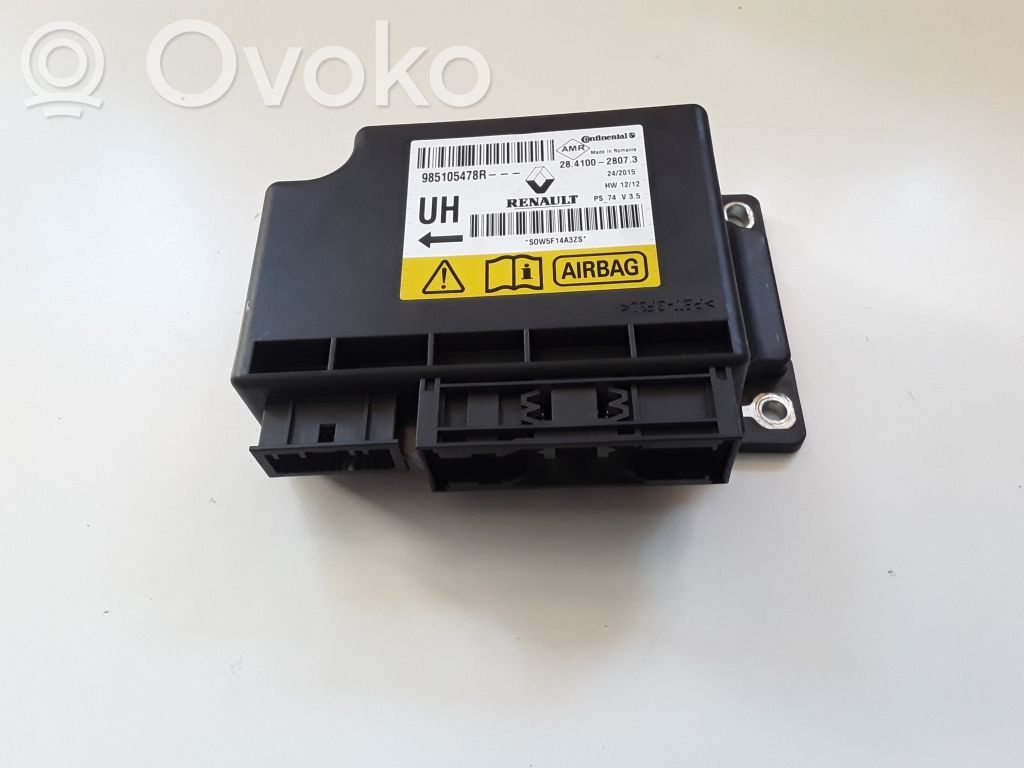 Renault Megane III Airbag control unit/module 