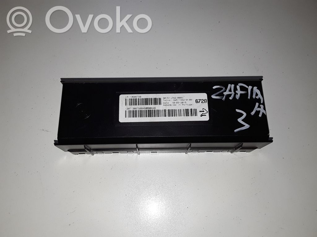 Opel Zafira C Other control units/modules 